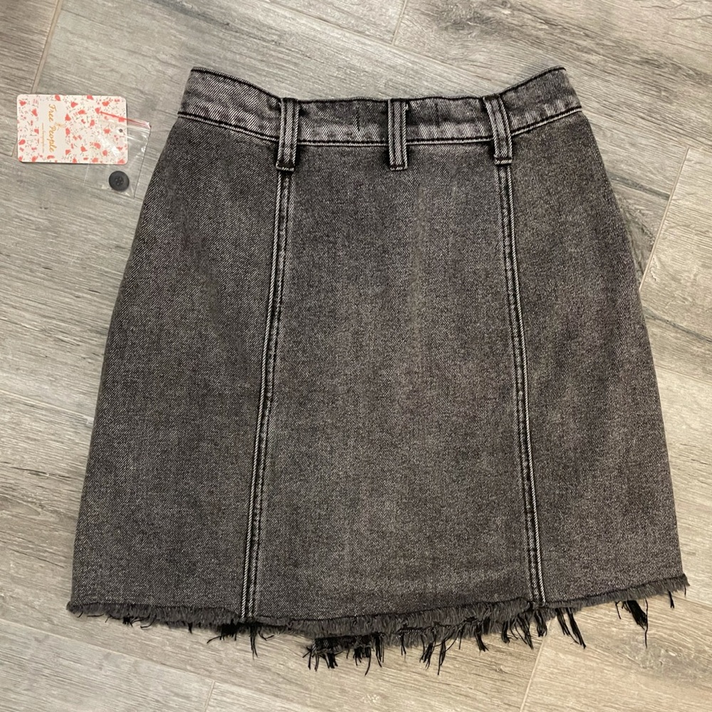 NWT FREE PEOPLE sulphor black skirt size 24 - Picture 4 of 10